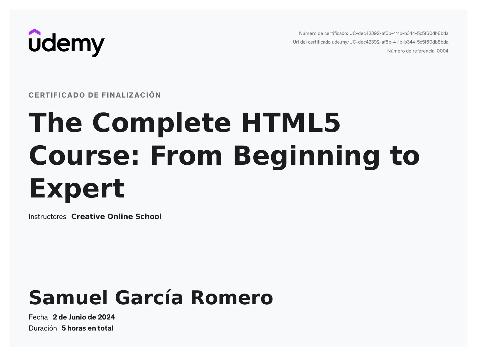 HTML5 Diploma